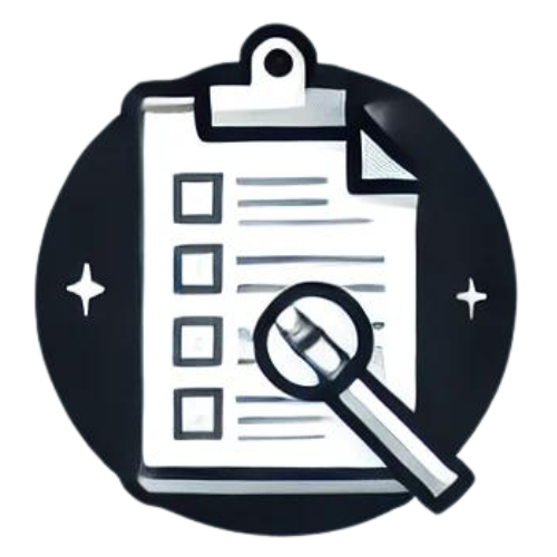 Icon of a cartoon to do list. 