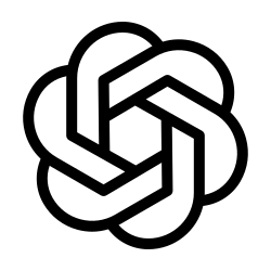 Chat gpt icon displaying the open AI logo.